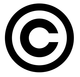 Icono de copyright, es decir, todos los derechos reservados, que consiste en una letra ce dentro de un círculo